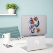Nautische Aufkleber (Laptop auf Schreibtisch)