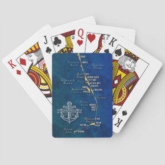 Nautische Außenbänke-Karte Spielkarten