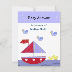 Nautische Babyparty-Einladung Einladung