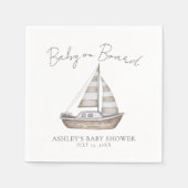 Nautische Babyparty Serviette (Vorderseite)