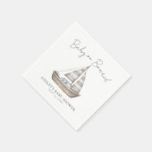 Nautische Babyparty Serviette (Ecke)
