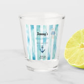 Nautische Bachelor-Party Schnapsglas (Vorderseite)