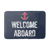 Nautische Begrüßung an Bord Bath Mat Rug Badematte (Vorderseite)