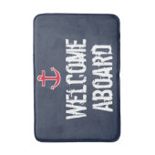 Nautische Begrüßung an Bord Bath Mat Rug Badematte (Vorderseite Vertikal)