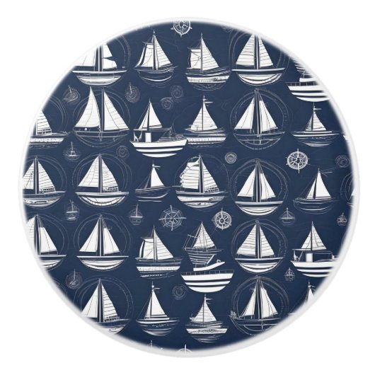 Nautische benutzerdefinierte Keramik Keramikknauf (Vorderseite)