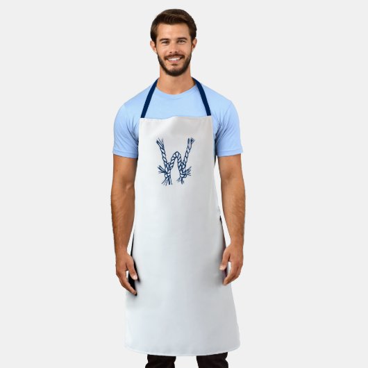 Nautische, benutzerdefinierte Mono-Seil Knoten bla Schürze (Getragen)