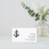 Nautische Berufliche Logo-Vorlage Visitenkarte (Stehend Vorderseite)