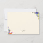 Nautische Bliss-Antwortkarte RSVP Karte (Rückseite)