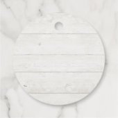 Nautische Blumenanker Geschenkanhänger (Rückseite)