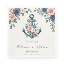 Nautische Blumenschiffswasserfarben-Hochzeit