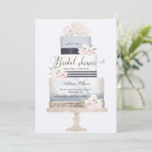 Nautische Blütenkuchen-Brautparty (Stehend Vorderseite)