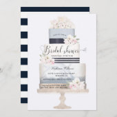 Nautische Blütenkuchen-Brautparty (Vorne/Hinten)