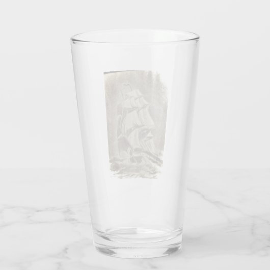 Nautische Brauglas Glas (Rückseite)