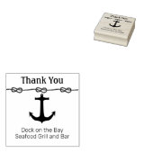 Nautische Briefmarke mit Anchor und Danksagung Gummistempel (Stempel)