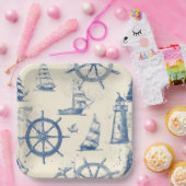 Nautische Brise Paper Bowl Pappteller (Party)