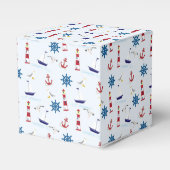 Nautische Collage Geschenkschachtel (Vorderseite)