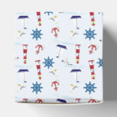 Nautische Collage Geschenkschachtel (Oben)
