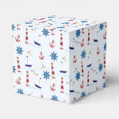 Nautische Collage Geschenkschachtel (Rückseite)