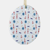 Nautische Collage Keramik Ornament (Rechts)