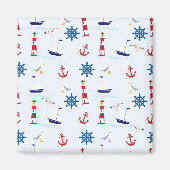 Nautische Collage Magnet (Vorne)