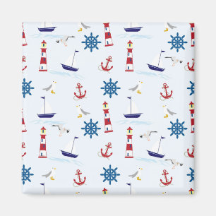 Nautische Collage Magnet