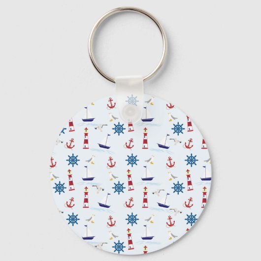 Nautische Collage Schlüsselanhänger (Vorderseite)