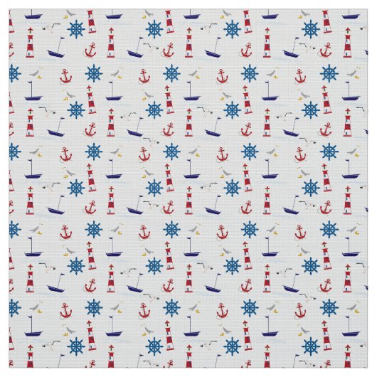 Nautische Collage Stoff (Muster)