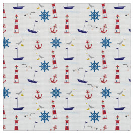 Nautische Collage Stoff