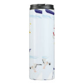 Nautische Collage Thermosbecher (Rückseite)