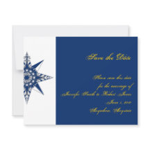 Nautische Compass Rose Navy Yellow Save the Date