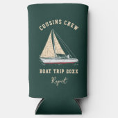 Nautische Crew Cousin Bootsfahrt Matching Selters Dosenkühler (Vorderseite)