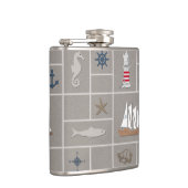 Nautische Darstellung Flachmann (Rechts)