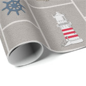 Nautische Darstellung Geschenkpapier (Rolleneckpunkt)