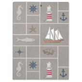 Nautische Darstellung Klemmbrett (Rückseite)