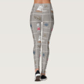 Nautische Darstellung Leggings (Rückseite)