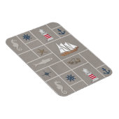 Nautische Darstellung Magnet (Rechte Seite)