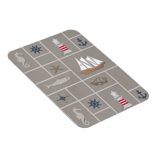 Nautische Darstellung Magnet (Rechte Seite)