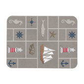 Nautische Darstellung Magnet (Horizontal)