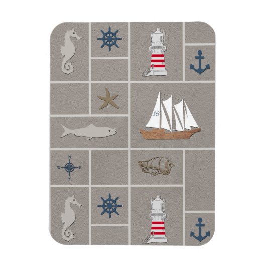 Nautische Darstellung Magnet (Vertikal)