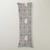 Nautische Darstellung Seitenschläferkissen (Vorderseite Vertikal)