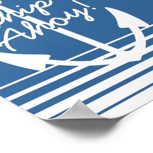 Nautische Dekoration | Ahoy-Anker (Ecke)