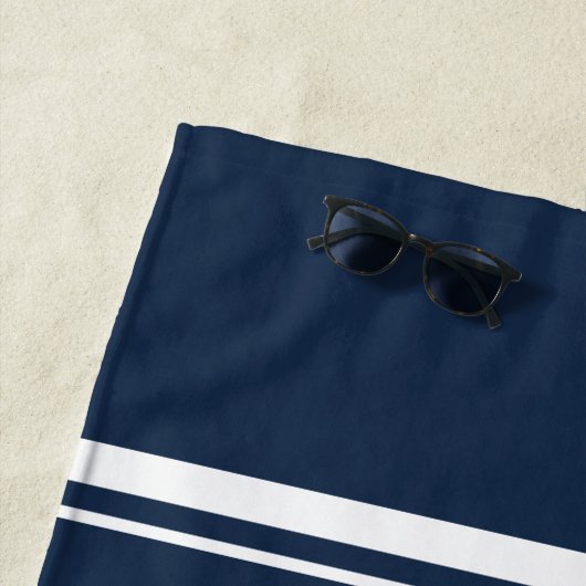 Nautische Dekoration Boat Anchor Navy Personalisie Strandtuch (Beispiel)