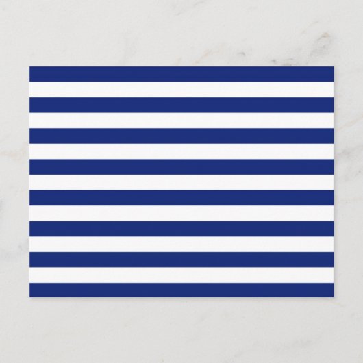 Nautische Dekoration der Navy Stripes Postkarte (Vorderseite)