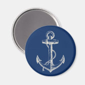 Nautische Dekoration mit Navy Blue White Magnet (Vorderseite/Rückseite)