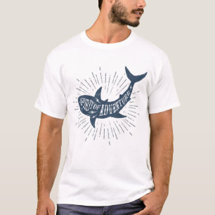 Nautische Delphin-Geist des Abenteuers T-Shirt
