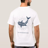Nautische Delphin-Geist des Abenteuers T-Shirt (Rückseite)