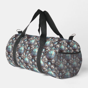 Nautische Diamanten & Muscheln Strandtasche Duffle Bag