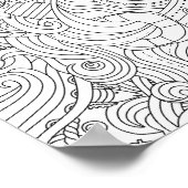 Nautische Doodle 2 Poster (Ecke)