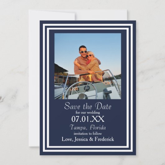 Nautische Doppelwaffe - Save the Date (Vorderseite)