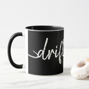 nautische DRIFT AWAY Schrift Buchstabierung Tasse